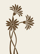 Vector: Flowers silhouettes. Vector illustration. Flowers silhouettes. Vector illustration.