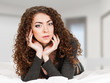 curly woman