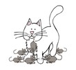 Cat Catches Mouse