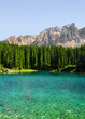 Carezza lake, Val di fassa, Dolomites, Alps, Italy