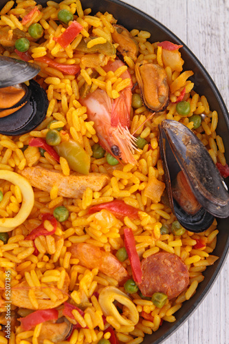 Photo: close up on paella close up on paella