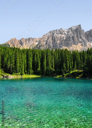 Photo: Carezza lake, Val di fassa, Dolomites, Alps, Italy Carezza lake, Val di fassa, Dolomites, Alps, Italy