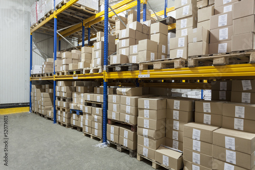 Photo: Boxes on a stillage Boxes on a stillage