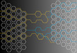 technical background with hexagonal combs