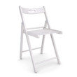 White folding chair