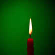 Candle On Green