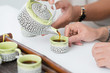Pouring tea