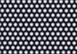 metallic silver background with hexagonal combs