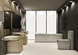 Illustration: Modern bathroom Modern bathroom
