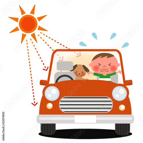 Illustration: 車内放置 車内放置