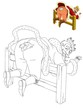 The page with exercises for kids - coloring book