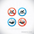 Prohibited Icons Illustration, Sign, Symbol, Button, Badge