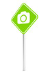 Green pemissive traffic sign with camera icon