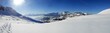 panoramique montagne neige mont charvin poudreuse