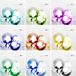 Colorful circle design templates
