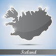 shiny icon in form of Iceland