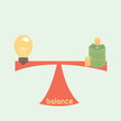 balance between idea and money