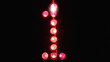 LED Light display counter