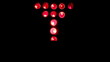 Light display. Real light board in operation.