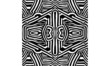 Seamless Zebra Stripes Print Pattern Vector Square