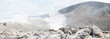 panoramic landscape of an extinct volcano