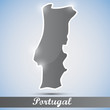 Vektor: shiny icon in form of Portugal shiny icon in form of Portugal