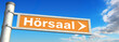 Wegweiser Hörsaal
