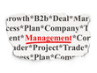 Business concept: Management on Paper background
