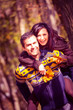 couple in the autumn park