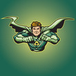 Vector: Recycle Hero with Cape 5 Recycle Hero with Cape 5