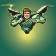 Vector: Recycle Hero with Cape 4 Recycle Hero with Cape 4