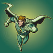 Vector: Recycle Hero with Cape 3 Recycle Hero with Cape 3
