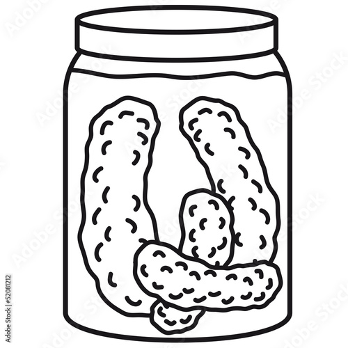 Illustration: Cucumber Preserving Jar Cucumber Preserving Jar