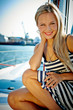 Girl on a yacht