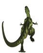 Illustration: Yangchuanosaurus back view Yangchuanosaurus back view