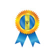 Barbados medal flag