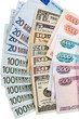 Photo: Dollars, euros and russian Robles Dollars, euros and russian Robles