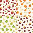 Set Of Fruit Seamless Patterns Set Of Fruit Seamless Patterns