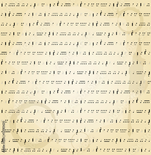 Vector: music notes vintage old background vector music notes vintage old background vector