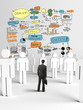 businessman and 3d people