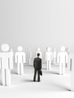 Photo: man and many 3d people man and many 3d people