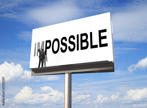 Photo: erases impossible on billboard erases impossible on billboard