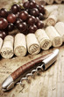 Vintage corks and corkscrew