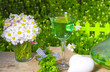 Glas Waldmeisterbowle