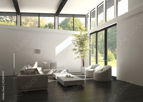 Illustration: Modern Loft with Living Room | Interior Architecture Modern Loft with Living Room | Interior Architecture