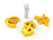 golden currency symbol