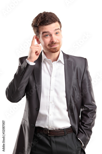 Photo: I got an idea - Surprised young businessman I got an idea - Surprised young businessman