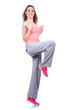 Young Female Doing Exercises O...