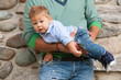 father with baby