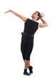 Dancer isolated on the white background